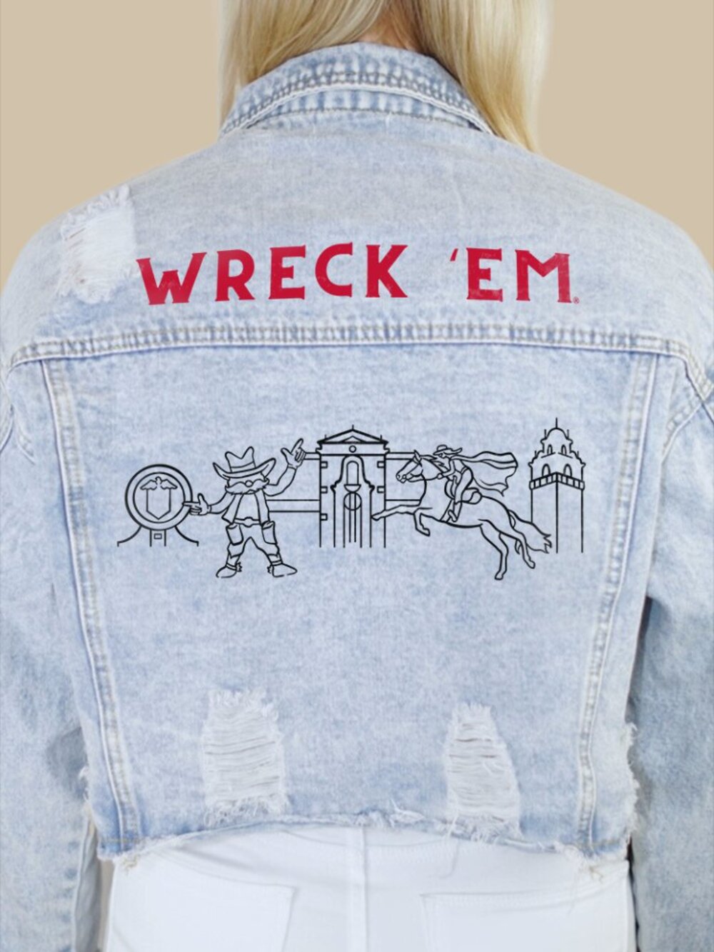 Texas Tech University Campus Classic Denim Jacket